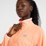 New Balance Ultra Light Half Zip Jacket Naranja - Imagen 4
