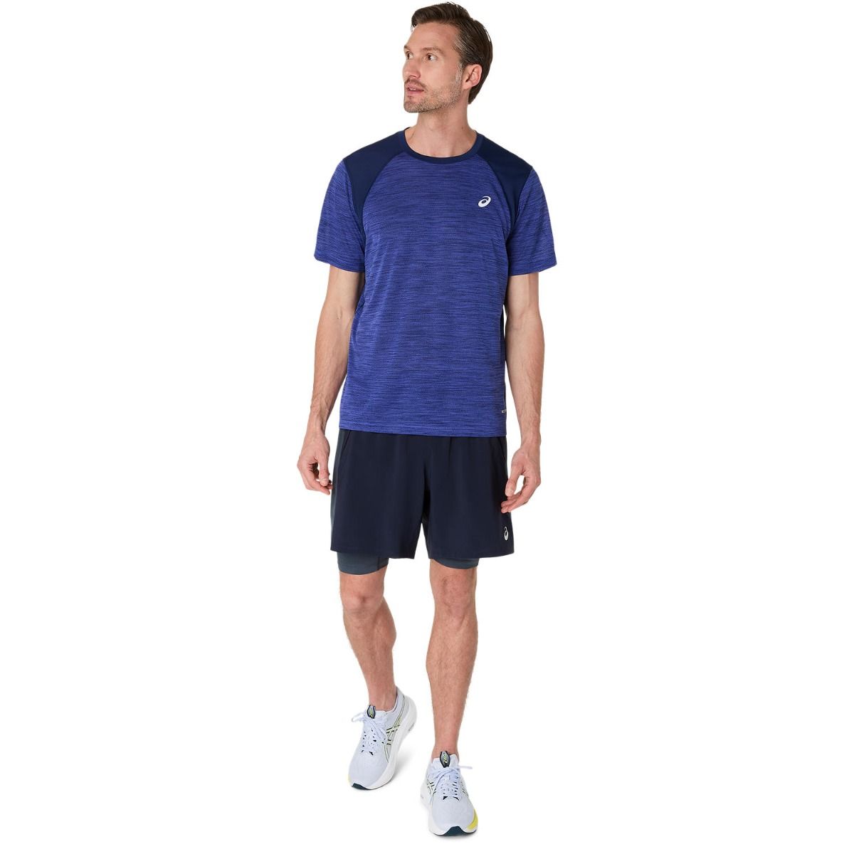 2011c992_401_nm_ft_glb Asics Road SS Top Azul - Imagen 1