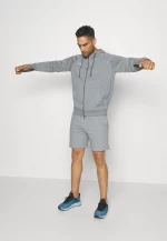 Under Armour Rival Fleece Sudadera con Cremallera Gris - Imagen 6