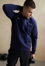 Under Armour Rival Fleece Sudadera con Cremallera Azul - Imagen 8