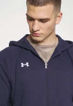 Under Armour Rival Fleece Sudadera con Cremallera Azul - Imagen 4