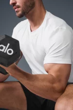 Alo Camiseta de Manga Corta Cuello Redondo Reform Conquer Blanco - Imagen 5