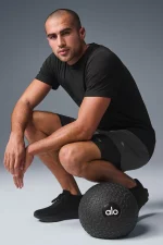 Alo Camiseta de Manga Corta Cuello Redondo Reform Conquer Negro - Imagen 2