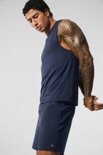 Alo Camiseta de Tirantes con Manga a la Sisa Conquer Azul - Imagen 3