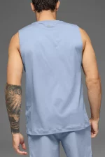 Alo Camiseta de Tirantes con Manga a la Sisa Conquer Azul - Imagen 3