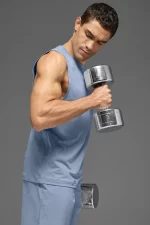 Alo Camiseta de Tirantes con Manga a la Sisa Conquer Azul - Imagen 4