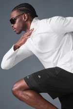 Alo Camiseta de Manga Larga Reform Conquer Cremallera 1/4 Blanco - Imagen 5