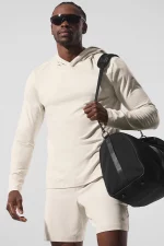 Alo Camiseta de Manga Larga con Capucha Reform Conquer Blanco - Imagen 2