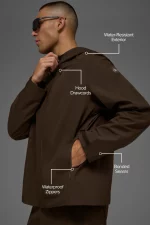 Alo Chaqueta Alpha Shell Marrón - Imagen 3