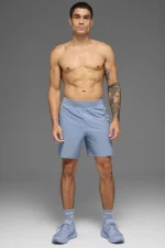 Alo Pantalón Corto Repetition Azul - Imagen 5