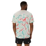 Asics Road Aop SS Top Blanco - Imagen 3
