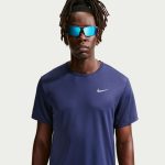 Nike Dri-Fit UV Miler Short Sleeve Tee Azul - Imagen 2