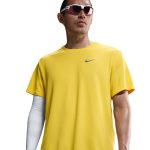 Nike Dri-Fit UV Miler Short Sleeve Tee Amarillo - Imagen 2