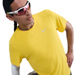 Nike Dri-Fit UV Miler Short Sleeve Tee Amarillo - Imagen 4
