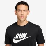 Nike Dri-Fit Run Division AOP SS Tee Negro - Imagen 2