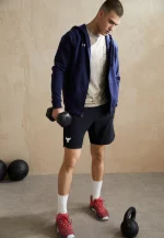 Under Armour Rival Fleece Sudadera con Cremallera Azul - Imagen 7