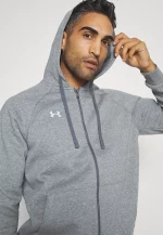 Under Armour Rival Fleece Sudadera con Cremallera Gris - Imagen 2