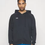 Under Armour Rival Fleece Sudadera con Cremallera Negro