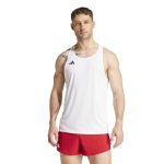 Adidas Adizero E Singlet Blanco - Imagen 2
