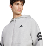 Adidas FI 3S FZ Hoodie Gris - Imagen 4