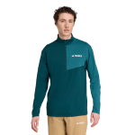 Adidas Terrex Half Zip LS Verde - Imagen 2