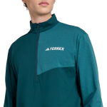 Adidas Terrex Half Zip LS Verde - Imagen 4