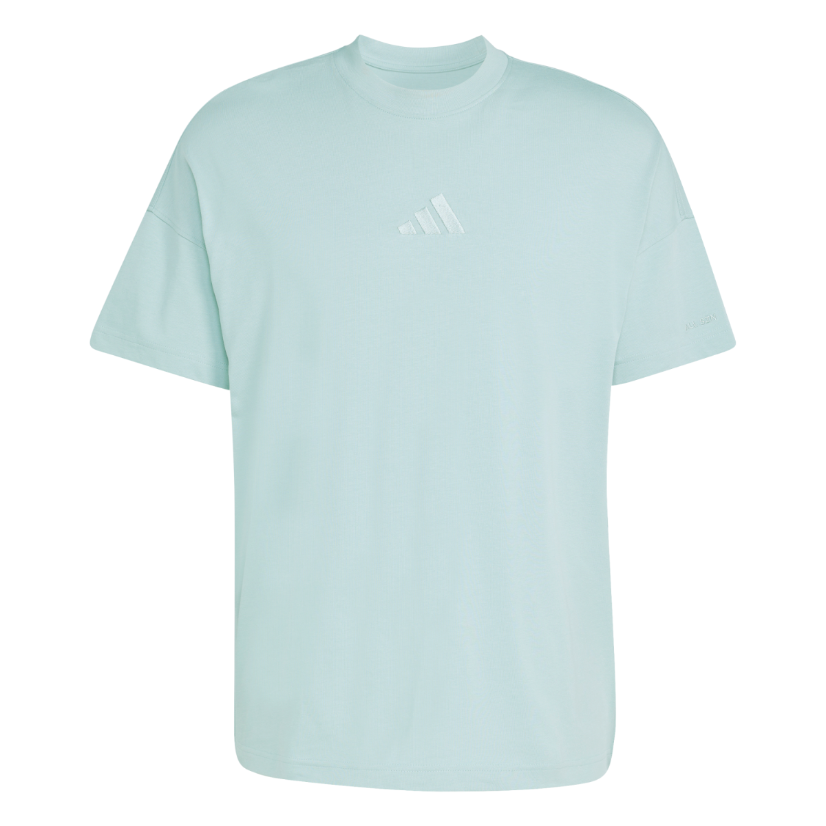 kc3189_1_apparel_photography_front_center_view_white Adidas SZN SS Tee Azul - Imagen 1