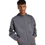 Adidas FI 3S FZ Hoodie Gris - Imagen 4