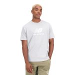 New Balance Essentials Stacked Logo SS Tee Gris