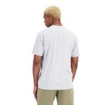 New Balance Essentials Stacked Logo SS Tee Gris - Imagen 4