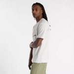 New Balance Athletics Logo SS Tee Gris - Imagen 3