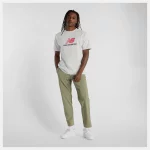 New Balance Athletics Logo SS Tee Gris - Imagen 7