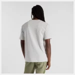 New Balance Athletics Logo SS Tee Gris - Imagen 4