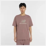 New Balance Athletics Logo SS Tee Marrón