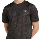 New Balance Athletics Printed SS Tee Negro