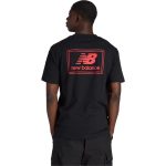 New Balance Woven Label SS Tee Negro - Imagen 4