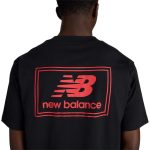 New Balance Woven Label SS Tee Negro - Imagen 2