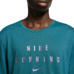 Nike Dri-Fit Miler Run Division SS Verde - Imagen 2