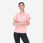 New Balance Printed Impact Run Short Sleeve Rosa - Imagen 3