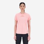 New Balance Printed Impact Run Short Sleeve Rosa