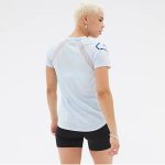 New Balance Printed Impact Run Short Sleeve Azul - Imagen 4