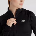 New Balance Athletics Heat Grid Half Zip Negro - Imagen 2