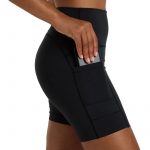 New Balance Sleek Pocket High Rise Shorts Negro - Imagen 4