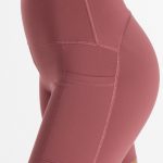 New Balance Sleek Pocket High Rise Shorts Rojo - Imagen 5