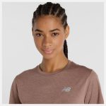 New Balance Athletics Short Sleeve Marrón - Imagen 2
